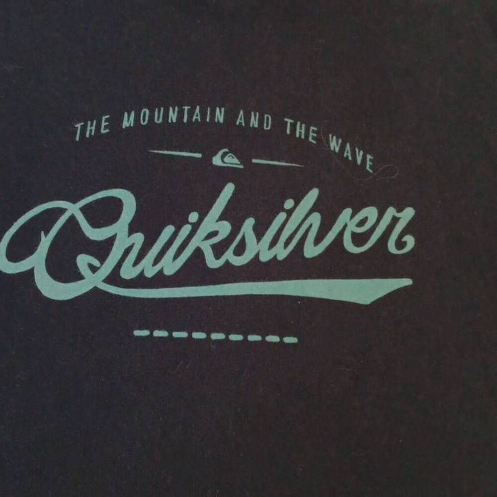 Quicksilver Tshirt Men's XL Short-sleeved Cotton Tee The Mountain and the Wave